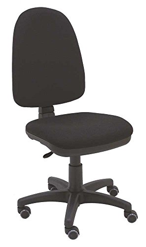 La Silla de Claudia - Silla giratoria de escritorio Torino negro para oficinas y hogares ergonómica con ruedas de parquet