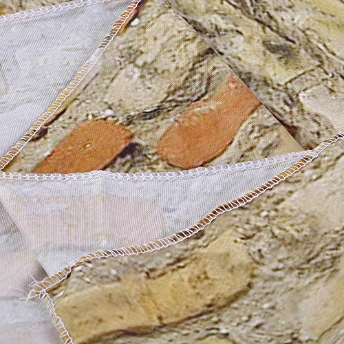 laamei Tapiz de Ladrillo Colgante de Pared 3D Realista Vintage Tapicería Estampado Piedra Fotomural Decoración de Hogar(230x180cm) (Ladrillo Marrón, 230cmx180cm)