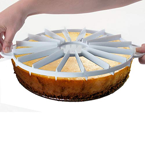 LACOR ? 10 ? 12 porciones Double-Sider Tarta Marcador, Color Blanco