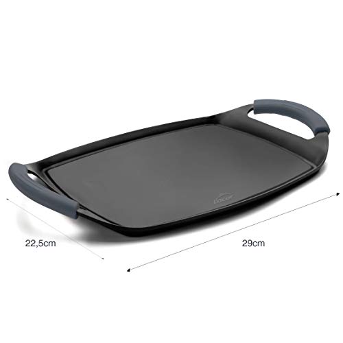 Lacor 25736-Plancha Grill Quantanium 29 x 22,5 cm, Negro, 25'5 x 20 cm