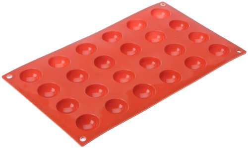 Lacor - 66800 - Molde Semiesferico 24 Cavidades Silicona - Rojo