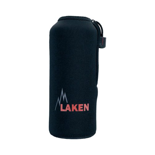 Laken Funda de Neopreno Negra para Botellas de Aluminio 1,5L Laken