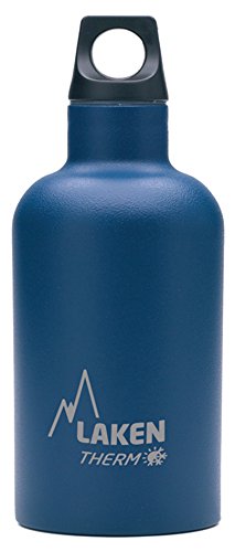 Laken Futura Botella Térmica Acero Inoxidable 18/8 y Doble Pared de Vacío, Unisex adulto, Azul, 350 ml
