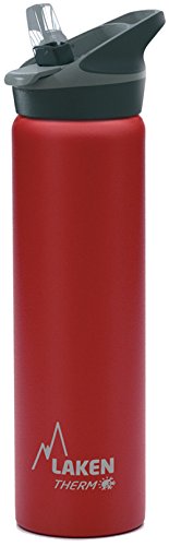 Laken Jannu Botella Térmica Acero Inoxidable 18/8 y Doble Pared de Vacío, Unisex adulto, Rojo, 500 ml