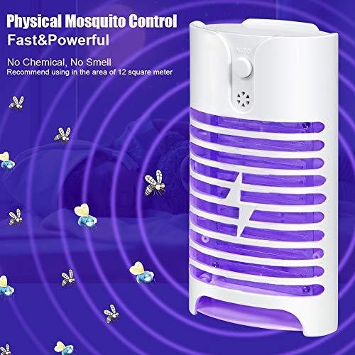 Lámpara repelente de mosquitos，LUNSY UV ultravioleta asesino de mosquitos domésticos, inofensivo y silencioso, pequeño mini asesino de mosquitos doméstico adecuado para cocina / dormitorio