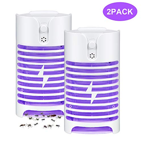 Lámpara repelente de mosquitos，LUNSY UV ultravioleta asesino de mosquitos domésticos, inofensivo y silencioso, pequeño mini asesino de mosquitos doméstico adecuado para cocina / dormitorio