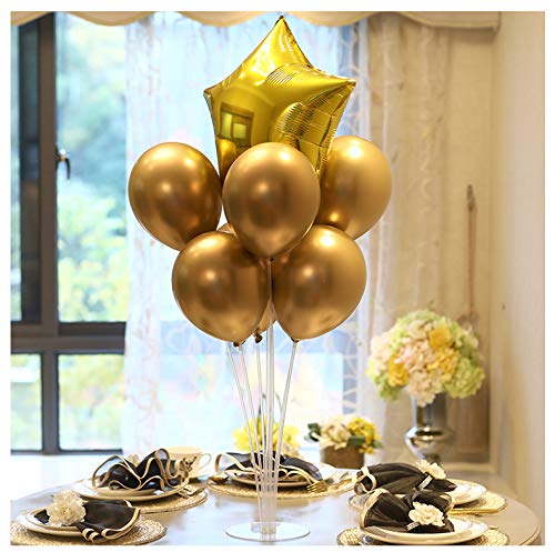 LANGXUN Clear Balloon Stand Kit | Mesa Soporte de Escritorio Globo Decoración para Fiesta de cumpleaños Boda Fiesta Evento (4 Pack)