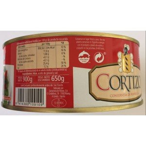 Lata de atun Cortizo grande RO-1000 1kg.