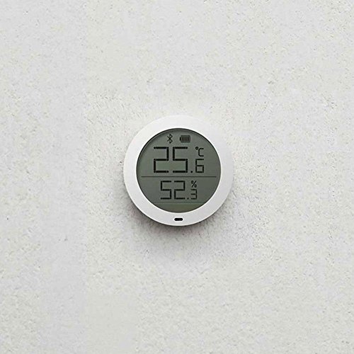 LayOPO Termómetro de Interior Higrómetro Digital, para Xiaomi Mijia Sensor de Humedad de Temperatura Bluetooth con Pantalla LCD Remota Ver en Mi Home