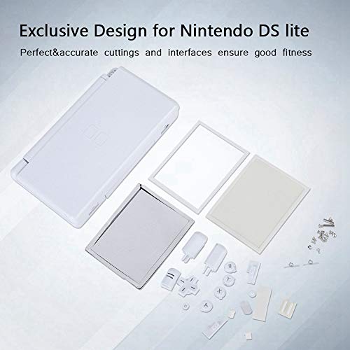 Lazmin NDSL - Carcasa de Repuesto para Nintendo DS, Full Repair Parts Lite NDSL