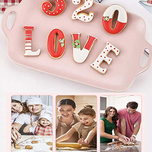 Lazz1on Cortadores de Galletas de Acero Inoxidable con Formas de Números Molde de Galletas para Pastel Decorar Cookie Fondant Cocina Hornear 9 Piezas