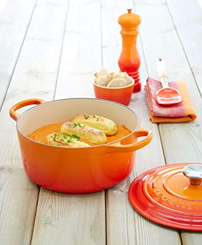 LE CREUSET Set de 2 ramequines, Redondo, Cada uno 200 ml/Ø 9,5 cm, Cerámica de gres, Naranja (Volcánico), 10 cm, 2