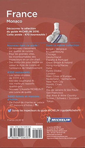 Le guide MICHELIN France 2016 (La Guía Michelin)