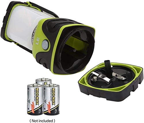 LE Linterna de Camping, Farol de Camping Regulable 1000 Lumen, 4 Modos Luz de Emergencia, Luces de Tienda Resistentes al Agua para Camping, Senderismo, Pesca, Cortes de Energía, 3 * D con pilas