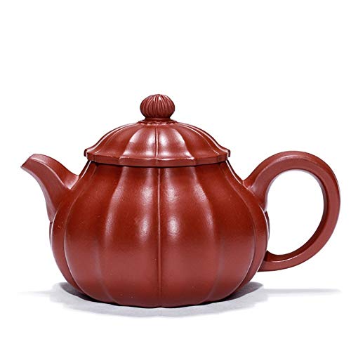 LEBAO Purple Clay Ceramica Te Taza Teteras Teteras Set El Gluten Grano Pan Pot Tetera Mineral Famoso Rojo Grande Hecho A Mano De Té De La Tetera De Viajes (Color : Big Red Pouch)