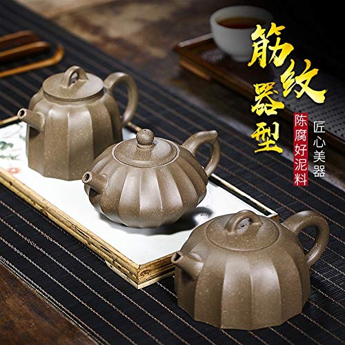 LEBAO Purple Clay Ceramica Te Taza Teteras Teteras Set Tetera Colección De La Mano De Gluten De Granos De Mineral De Arcilla Púrpura Pot (Color : Hehuan Hehuan)