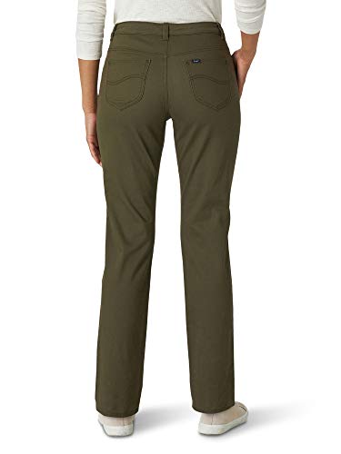 LEE - Pantalón vaquero de pierna recta Monroe para mujer - Verde - 14 Corto US