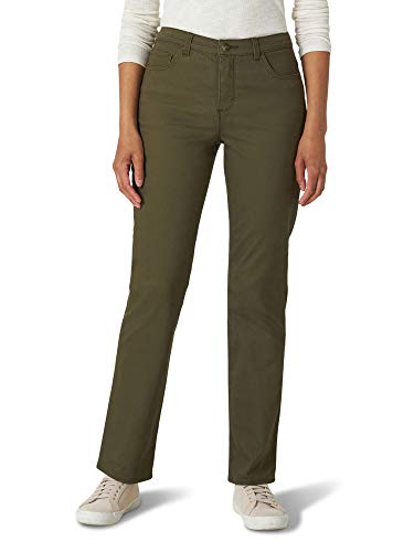 LEE - Pantalón vaquero de pierna recta Monroe para mujer - Verde - 14 Corto US