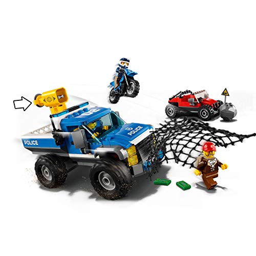 LEGO City Police - Caza en la Carretera, Juguete de Policía de Construcción con Todoterreno y Moto para Niños y Niñas de 5 a 12 Años, Incluye Minifiguras de Agentes de Policía (60172)