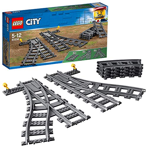 LEGO City Switch 60238 - Kit de construcción de vías de tren