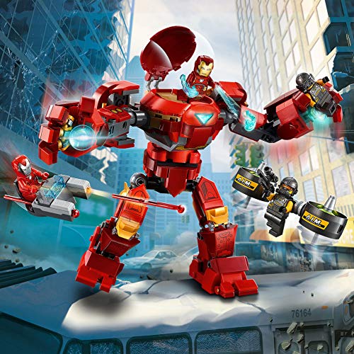 LEGO Marvel Avengers CLAS Vengadores Hulkbuster de Iron Man vs. Agente de A.I.M, Figura de Acción, Multicolor (76164)