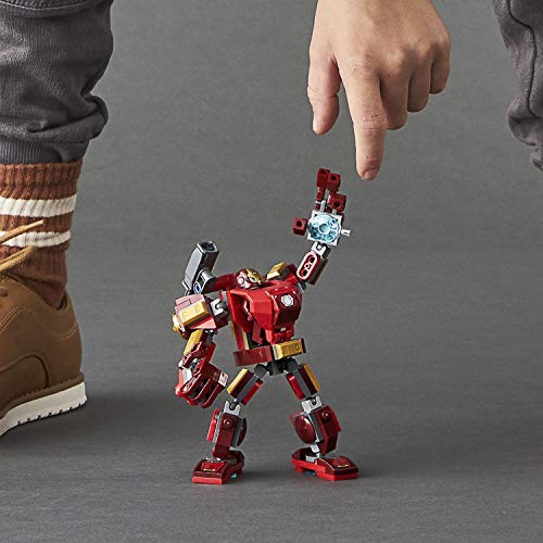 LEGO Super Heroes - Armadura Robótica de Iron Man, Juego de Construcción de Figura de Acción Mecánica de Juguete, Set de Meca Coleccionable (76140)