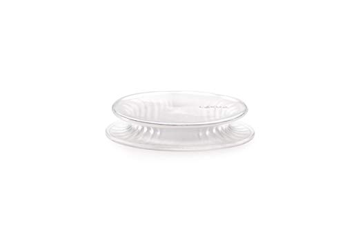 Lékué Tapa Extensible, Silicona, Blanco, 1 Unidad x 11,5 cm