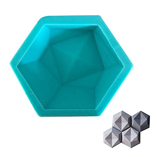 Lembeauty DIY ladrillo de Pared moldes de Silicona geométrica Pared hormigón Molde de Pared Azulejos Hexagon Hecho a Mano Silicona Molde para TV Fondo decoración