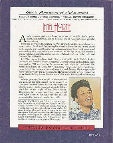 Lena Horne: Entertainer (Black Americans of Achievement)