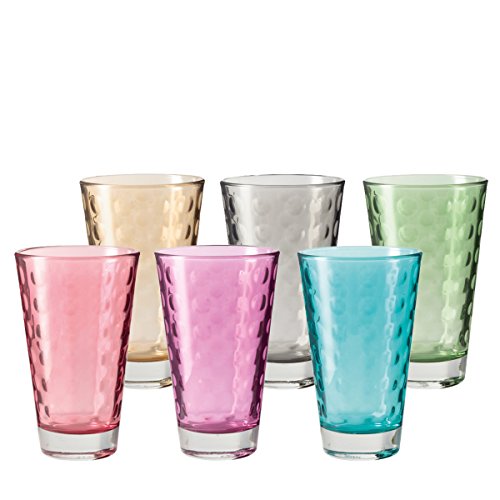 Leonardo 047283 Water Glass Multicolor 6pieza(s) Vaso - Vasos (245 mm, 164 mm, 134 mm)