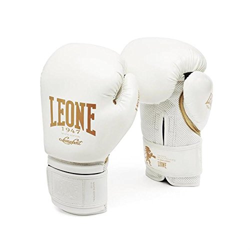 LEONE 1947 GN059 Guantes de Boxeo, Unisex – Adulto, Negro, 14OZ