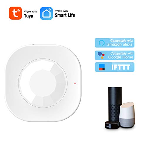 Lepeuxi WiFi PIR Sensor de Movimiento Detector infrarrojo pasivo inalámbrico Seguridad Sensor de Alarma antirrobo Tuya App Control Smart Home