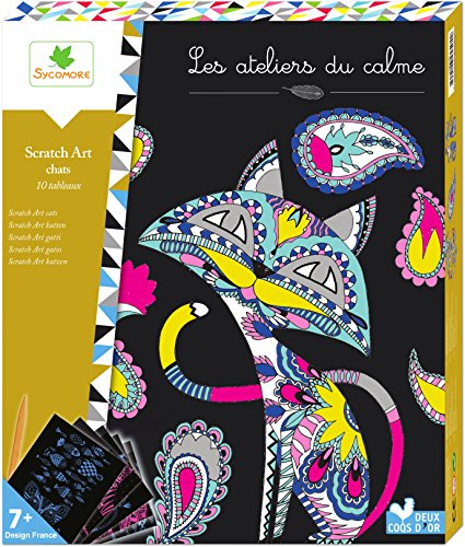 Les ateliers du calme Los Talleres De Tranquilidad – creh504 – Tiempo Libre creativos – Tablas Scratch Art – Lovely Box