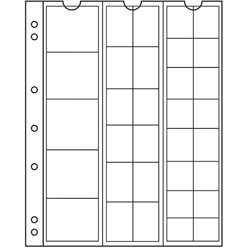 Leuchtturm 323010 Hojas para Monedas NUMIS, de 33 divisiones de Varios Ø