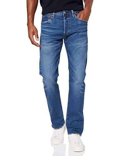 Levi's 501 Original Fit Jeans Vaqueros, Key West Sky Tnl, 33W / 32L para Hombre
