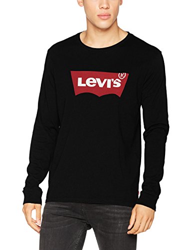 Levi's Graphic tee-B Camiseta, Negro (Hm LS Better Black 0013), Large para Hombre