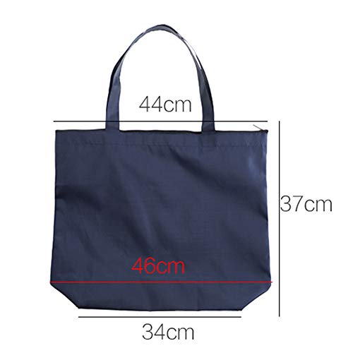 L/G 1 bolsa de mano para lavandería, gimnasio, ropa, compras, comestibles, reutilizable, de tela lisa