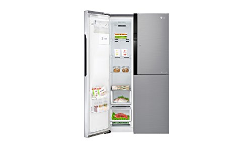 LG GSJ561PZUZ nevera puerta lado a lado Independiente Acero inoxidable 591 L A++ - Frigorífico side-by-side (Independiente, Acero inoxidable, Puerta americana, LED, Puerta a puerta, Vidrio)