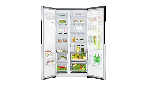 LG GSJ561PZUZ nevera puerta lado a lado Independiente Acero inoxidable 591 L A++ - Frigorífico side-by-side (Independiente, Acero inoxidable, Puerta americana, LED, Puerta a puerta, Vidrio)