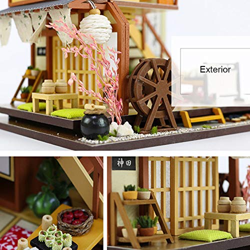 Liamostee 1 Unidad de casa de muñecas DIY Modelo de casa de Juguete Estilo japonés