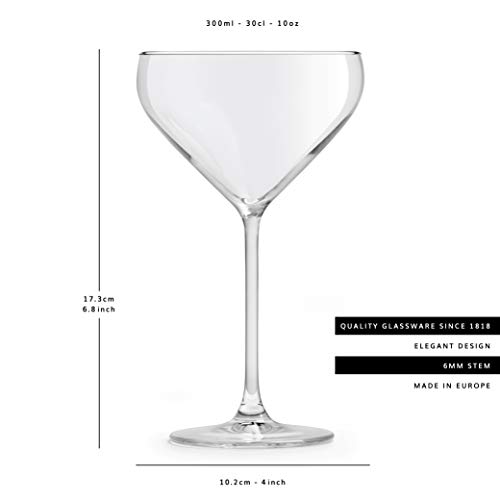 Libbey Copa de champán Iduna 30 cl/300 ml - Set de 6 Unidades – diseño Elegante Apta para el lavavajillas