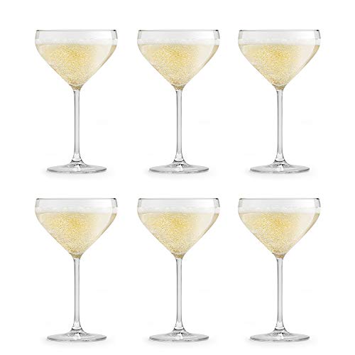 Libbey Copa de champán Iduna 30 cl/300 ml - Set de 6 Unidades – diseño Elegante Apta para el lavavajillas