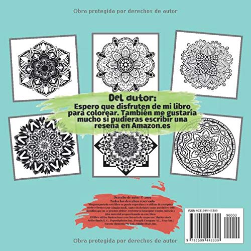 Libro de colorear para adultos para hombres 100 Mandalas - La actitud es una cosa pequena que marca una gran diferencia.