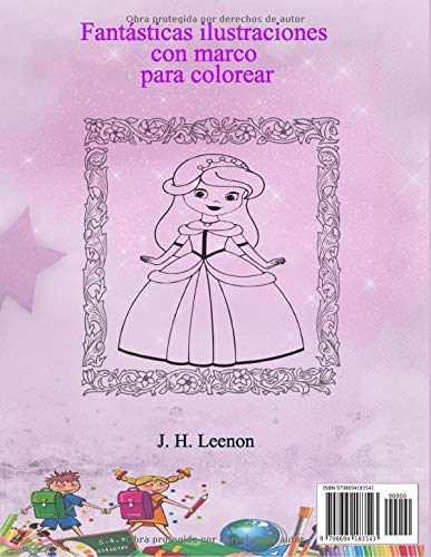 libro de colorear PRINCESAS SIRENAS HADAS: Niñas y adolescentes