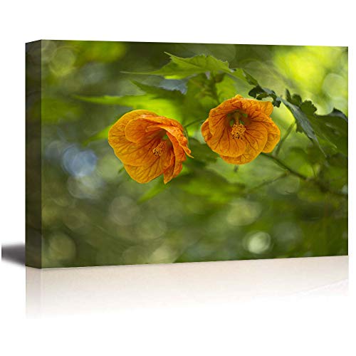 Lienzo de pared contemporáneo flores simples naranjas ramas naturaleza muerta lienzo arte de la pared para el hogar Deco 24 x 18 pulgadas