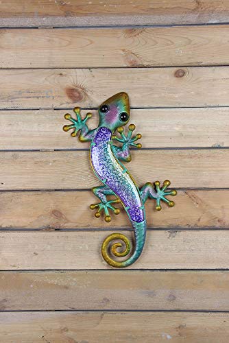 Liffy Gecko Arte de pared Lagarto decoración exterior jardín