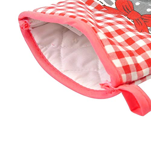 LIIYANN Guantes de algodón Anti-escaldado Acolchados Guantes de Cocina para Hornear Guantes de Barbacoa refractarios 1 par de Regalo