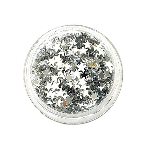 LImeow Confeti Estrella Oro Plata Confeti Metálico de Mesa Lentejuelas Confeti de Mesa Plateado Dorado la Decoración de Confeti Estrella Brillante es Buena para Bodas o Fiestas 6 Piezas (0.02in Plata)