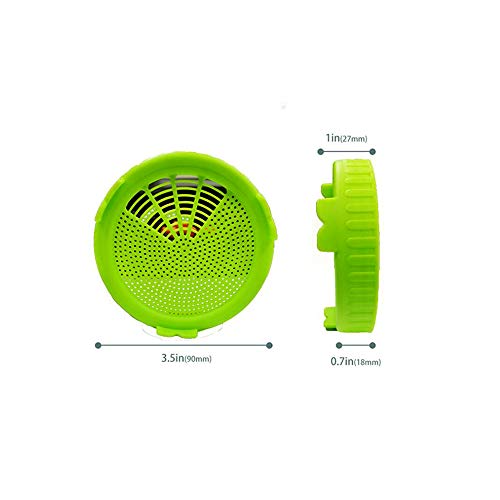 Limeow Tapa de Germinación Plástico Cubierta de germinación de Semillas Sprouting Tapas Semillas de germinador Tapa para frascos de albañil para Germinado de Alubias etc 4 piezas
