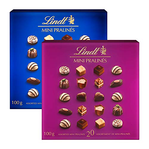 Lindt Mini Pralines – Caja de bombones surtidos, 100 g